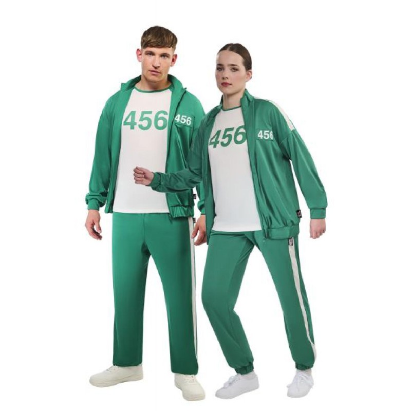 Rubies - Costume ufficiale Squid Game Player 456 Deluxe per adulti, taglia M, 1003082-M