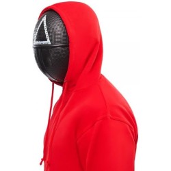 Rubies - Netflix ufficiale - Maschera Squid Game Guardia Triangolo per adulti - Taglia unica, 2001289