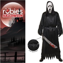 Rubies - Costume Spaventoso Fantasma per Adulti, Tunica con Maschera e Guanti, S8885