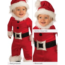 Rubies -Vestito Babbo Natale Lusso per Bambini, Rosso, Tg.I (6/12 mesi), S8906-I