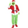 Rubies - Costume da Grinch per adulto, giacca con pantaloni e cintura, copristivali, guanti, cappello e maschera, Tg.M, S9115-M