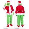 Rubies - Costume da Grinch per adulto, giacca con pantaloni e cintura, copristivali, guanti, cappello e maschera, Tg.M, S9115-M