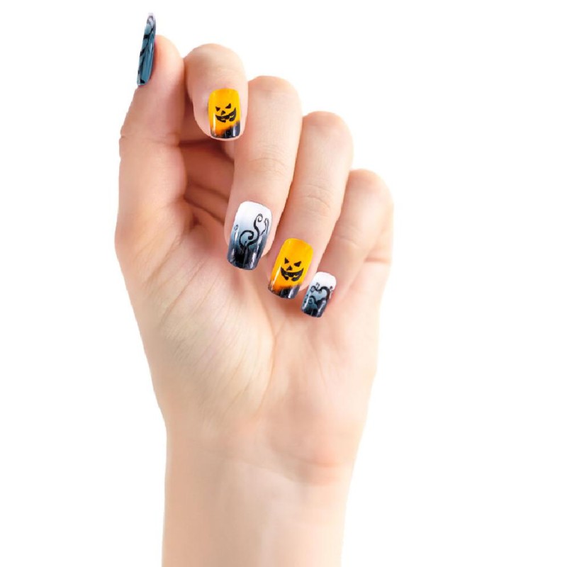Carnival Toys - Unghie adesive Halloween in scatola, modelli assortiti, 1 pezzo, 09789