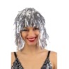 Carnival Toys - Parrucca metallizzata argento in busta, 02141