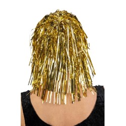 Carnival Toys - Parrucca metallizzata oro in busta, 02142