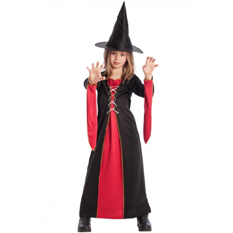 Carnival Toys - Costume strega nera e rossa Tg.V, 65015