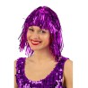 Carnival Toys - Parrucca metallizzata fucsia, 02145