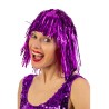 Carnival Toys - Parrucca metallizzata fucsia, 02145