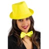 Carnival Toys - Cappello gangster giallo fluo in tessuto, 03740