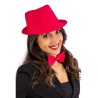 Carnival Toys - Cappello gangster rosa fluo in tessuto, 03742