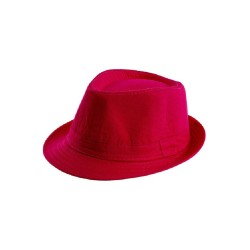 Carnival Toys - Cappello gangster rosa fluo in tessuto, 03742
