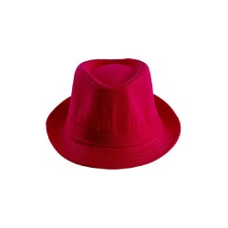 Carnival Toys - Cappello gangster rosa fluo in tessuto, 03742