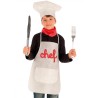 Carnival Toys - Set cuoco bimbo (grembiale l.cm.50 circa, cappello e fazzoletto), 06665