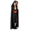 Carnival Toys - Mantello in raso nero con cappuccio l.cm.130 ca., 29223