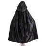 Carnival Toys - Mantello in raso nero con cappuccio l.cm.130 ca., 29223