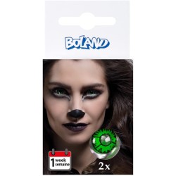 Boland - Lenti a contatto SHE WOLF con motivo colorato, 2 pezzi, lenti settimanali senza prescrizione, 40132