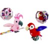 YesToys Happy Cocorito Rosso o Rosa – Peluche parlante interattivo con suoni, canzoni e ali che si muovono – Pappagallo peluche