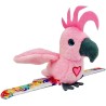 YesToys Happy Cocorito Rosso o Rosa – Peluche parlante interattivo con suoni, canzoni e ali che si muovono – Pappagallo peluche