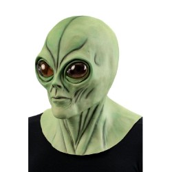 Carnival Toys - Maschera alieno verde in lattice, 01980