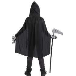 Carnival Toys - Set scheletro bimbo (mantello, maschera, guanti, falce), 03629