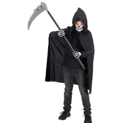 Carnival Toys - Set scheletro bimbo (mantello, maschera, guanti, falce), 03629