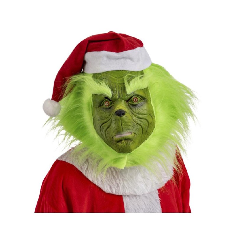 Carnival Toys - Maschera Greench In Lattice Con Barba, Capelli E Cappello, 01984