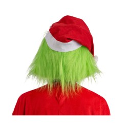 Carnival Toys - Maschera Greench In Lattice Con Barba, Capelli E Cappello, 01984