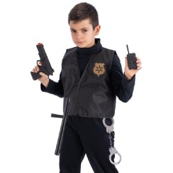 Carnival Toys - Set Swat (giacca, pistola, radiolina, manganello, manette), 03621