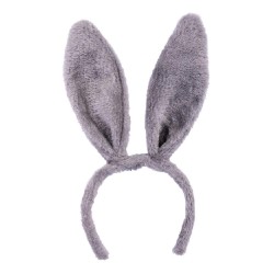 Carnival Toys - Cerchietto coniglietto grigio modellabile, 03674