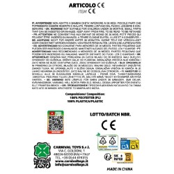 Carnival Toys - Cerchietto coniglietto grigio modellabile, 03674