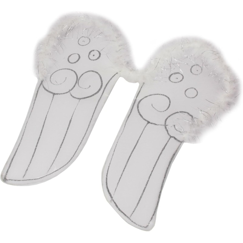 Carnival Toys - Ali angelo con bordo marabout h. cm. 48x52 circa, 05311