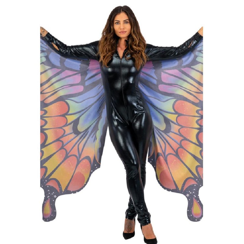 Carnival Toys - Ali farfalla adulto in tessuto multicolor h.cm.145x85 ca., 13491