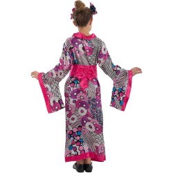 Carnival Toys - Costume Giapponesina Taglia Unica (V-VI) in Busta C/Gancio Party, Multicolore, 68147
