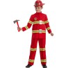 Carnival Toys - Costume Pompiere Tg.VI (8/9 anni ca), 68154