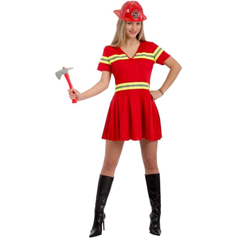 Carnival Toys - Costume Pompiere Donna T.U. (S-M), 83061