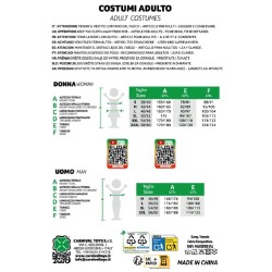 Carnival Toys - Costume pompiere T.U.(M/L), 83064