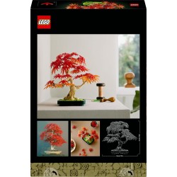 LEGO 10348 Botanicals Bonsai di Acero Rosso Giapponese - Set di Piante Artificiali con Foglie Rosse e Arancio Finte e Vaso Cost