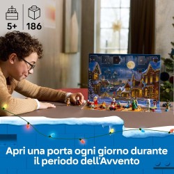LEGO 60475 City Calendario dell Avvento 2025 per Bambini e Bambine da 5 Anni - Gioco per il Conto alla Rovescia di Natale con 2
