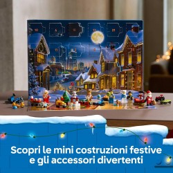 LEGO 60475 City Calendario dell Avvento 2025 per Bambini e Bambine da 5 Anni - Gioco per il Conto alla Rovescia di Natale con 2
