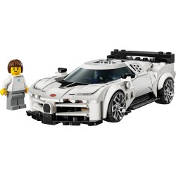 LEGO 77240 Speed Champions Hyper Sports Car Bugatti Centodieci - Modellino di Auto con Minifigure del Pilota - Macchina Giocatt