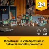 LEGO 31167 Creator 3 in 1 Villa Spettrale - Casa Giocattolo Interattiva che si Trasforma in Nave Fantasma o in Treno - Include 