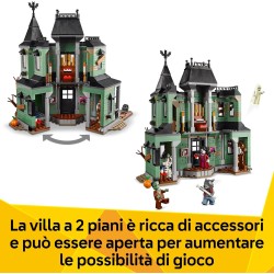 LEGO 31167 Creator 3 in 1 Villa Spettrale - Casa Giocattolo Interattiva che si Trasforma in Nave Fantasma o in Treno - Include 