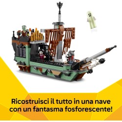 LEGO 31167 Creator 3 in 1 Villa Spettrale - Casa Giocattolo Interattiva che si Trasforma in Nave Fantasma o in Treno - Include 