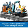 LEGO 60470 City Treno Espresso Artico degli Esploratori - Treno Giocattolo Telecomandato con Spazzaneve, Gru, 22 Binari, 6 Mini