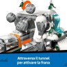 LEGO 60470 City Treno Espresso Artico degli Esploratori - Treno Giocattolo Telecomandato con Spazzaneve, Gru, 22 Binari, 6 Mini