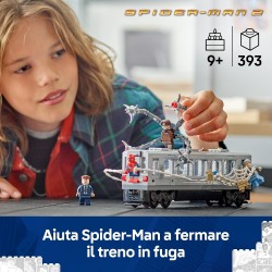LEGO 76321 ǀ Marvel Spider-Man Contro Doc Ock: Duello sul Treno - Giocattolo da Esposizione con 4 Minifigure - Regalo da Collez
