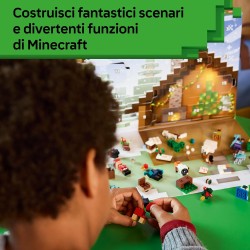 LEGO 21280 Minecraft Calendario dell Avvento 2025 - Gioco per il Conto alla Rovescia di Natale con 24 Sorprese come Minifigure 