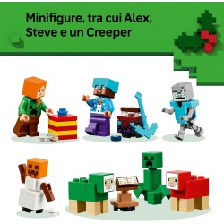 LEGO 21280 Minecraft Calendario dell Avvento 2025 - Gioco per il Conto alla Rovescia di Natale con 24 Sorprese come Minifigure 