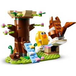 LEGO 40709 Parco Giochi degli Animali, Gioco Creativo da Costruire con Uccello, Scoiattolo Giocattolo, Casa sull’Albero e Acces