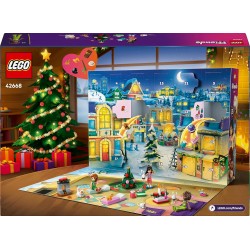 LEGO 42668 Friends Calendario dell Avvento 2025 - Giocattoli per il Conto alla Rovescia di Natale con 24 Sorprese, tra cui 5 Mi